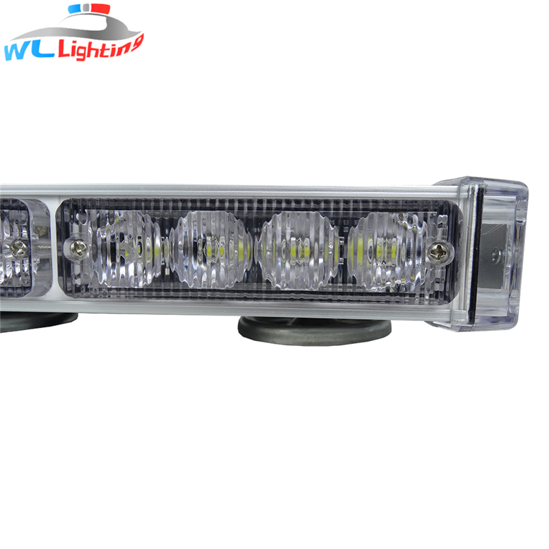 12 '' Amber Warning Mini Strobe Light Bar Emergency 12v 24v Super Slim Police Lightbar